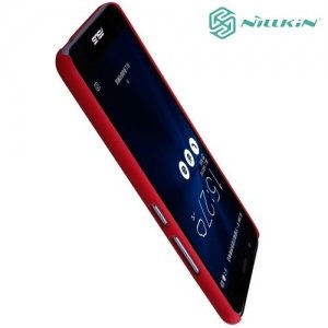 Чехол накладка Nillkin Super Frosted Shield для Asus ZenFone 3 Max ZC520TL - Красный