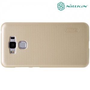 Чехол накладка Nillkin Super Frosted Shield для Asus ZenFone 3 Max ZC553KL  - Золотой
