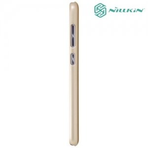 Чехол накладка Nillkin Super Frosted Shield для Asus ZenFone 3 Max ZC553KL  - Золотой