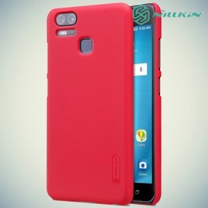 Чехол накладка Nillkin Super Frosted Shield для Asus Zenfone 3 Zoom ZE553KL - Красный