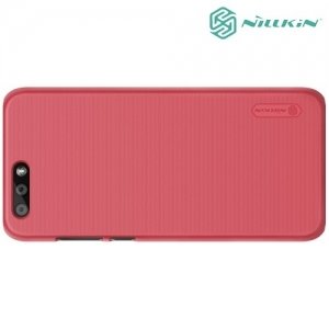 Чехол накладка Nillkin Super Frosted Shield для Asus ZenFone 4 ZE554KL - Красный