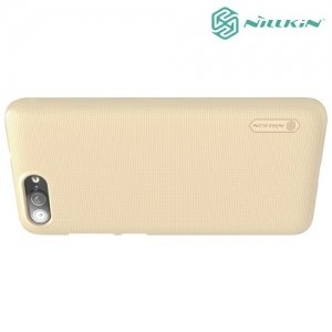 Чехол накладка Nillkin Super Frosted Shield для ASUS Zenfone ZC550TL X015D - Золотой