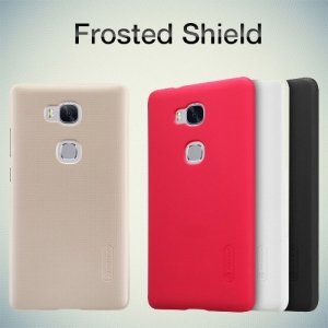 Чехол накладка Nillkin Super Frosted Shield для Huawei Honor 5X - Красный 