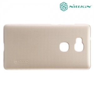 Чехол накладка Nillkin Super Frosted Shield для Huawei Honor 5X - Золотой