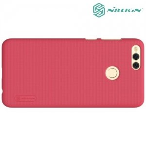 Чехол накладка Nillkin Super Frosted Shield для Huawei Honor 7X - Красный