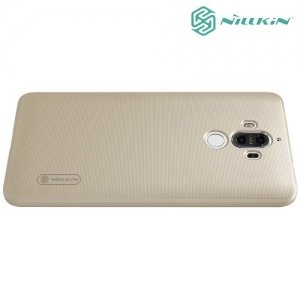 Чехол накладка Nillkin Super Frosted Shield для Huawei Mate 9 - Золотой