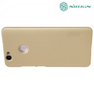 Чехол накладка Nillkin Super Frosted Shield для Huawei nova - Золотой