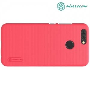 Чехол накладка Nillkin Super Frosted Shield для Huawei Nova 2 - Красный