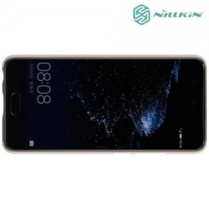 Чехол накладка Nillkin Super Frosted Shield для Huawei P10 - Золотой
