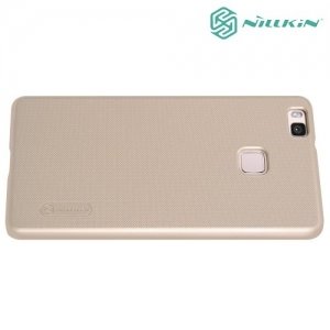 Чехол накладка Nillkin Super Frosted Shield для Huawei P9 lite - Золотой