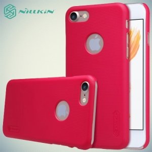 Чехол накладка Nillkin Super Frosted Shield для iPhone 8/7 - Красный