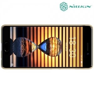 Чехол накладка Nillkin Super Frosted Shield для Meizu Pro 7 - Золотой