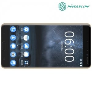 Чехол накладка Nillkin Super Frosted Shield для Nokia 6 - Золотой