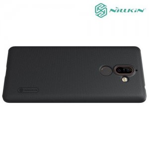 Чехол накладка Nillkin Super Frosted Shield для Nokia 7 Plus - Черный