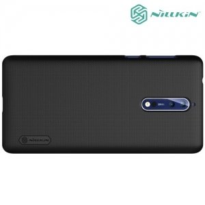 Чехол накладка Nillkin Super Frosted Shield для Nokia 8 - Черный