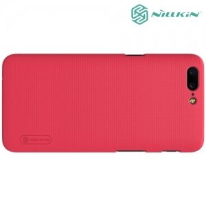 Чехол накладка Nillkin Super Frosted Shield для OnePlus 5 - Красный