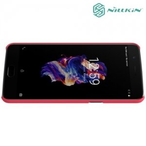 Чехол накладка Nillkin Super Frosted Shield для OnePlus 5 - Красный