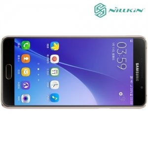 Чехол накладка Nillkin Super Frosted Shield для Samsung Galaxy A5 2016 SM-A510F - Золотой