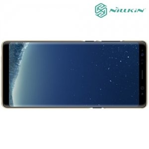 Чехол накладка Nillkin Super Frosted Shield для Samsung Galaxy Note 8 - Золотой