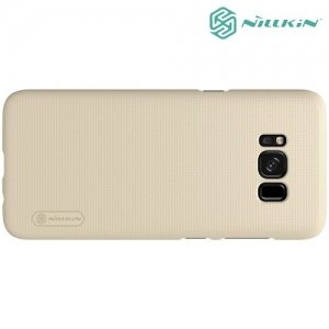 Чехол накладка Nillkin Super Frosted Shield для Samsung Galaxy S8 - Золотой
