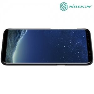 Чехол накладка Nillkin Super Frosted Shield для Samsung Galaxy S8 Plus - Черный 