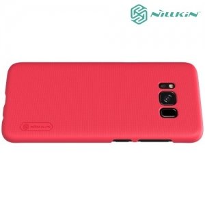 Чехол накладка Nillkin Super Frosted Shield для Samsung Galaxy S8 Plus - Красный 