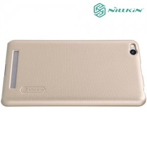 Чехол накладка Nillkin Super Frosted Shield для Xiaomi Redmi 3 - Золотой