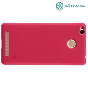 Чехол накладка Nillkin Super Frosted Shield для Xiaomi Redmi 3 Pro / 3s - Красный