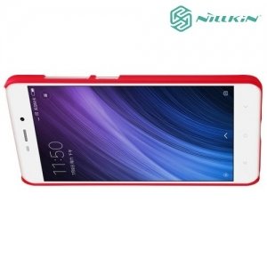 Чехол накладка Nillkin Super Frosted Shield для Xiaomi Redmi 4A - Красный