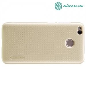 Чехол накладка Nillkin Super Frosted Shield для Xiaomi Redmi 4X - Золотой