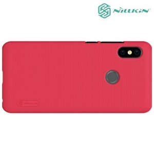Чехол накладка Nillkin Super Frosted Shield для Xiaomi Redmi Note 5 / 5 Pro - Красный