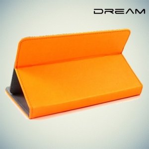 Чехол книжка для планшета 7 дюймов универсальный Dream - Оранжевый