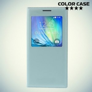Чехол книжка с окном для Samsung Galaxy A5 - ColorCase Голубой