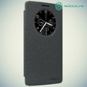 Чехол книжка с умным окном Nillkin LG G4 Stylus H540F Circle View - Серый