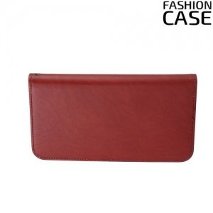 Чехол сумка для телефона 5 - 5.5 дюймов FashionCase - коричневый