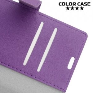 ColorCase флип чехол книжка для Asus Zenfone 4V V520KL - Фиолетовый