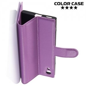 ColorCase флип чехол книжка для Sony Xperia XA1 - Фиолетовый