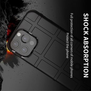 Defender Бронированный противоударный двухслойный чехол для iPhone 13 Pro - Черный
