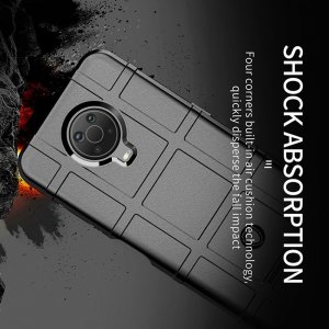 Defender Бронированный противоударный двухслойный чехол для Nokia G10 / Nokia G20 - Черный