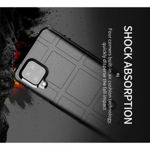 Defender Бронированный противоударный двухслойный чехол для Samsung Galaxy A12 - Черный