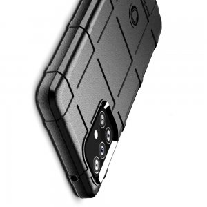 Defender Бронированный противоударный двухслойный чехол для Samsung Galaxy A72 - Черный