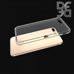 DF aCase силиконовый чехол для iPhone 8 Plus / 7 Plus - Прозрачный