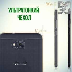 DF Case силиконовый чехол для Asus Zenfone 4 Selfie ZD553KL / Live ZB553KL - Прозрачный