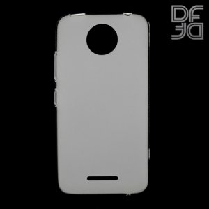 DF Case силиконовый чехол для Motorola Moto C Plus - Белый матовый
