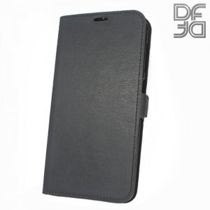 DF флип чехол книжка для Asus Zenfone 4 Max ZC520KL - Черный