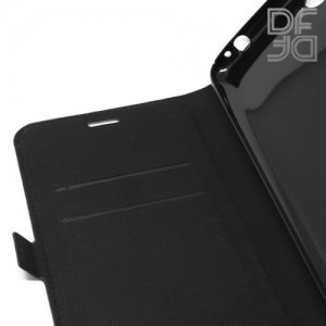DF флип чехол книжка для ASUS ZenFone 4 Max ZC554KL - Черный