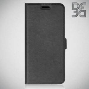 DF флип чехол книжка для Samsung Galaxy Note 10 Lite - Черный