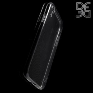 DF Ультратонкий прозрачный силиконовый чехол для iPhone XR