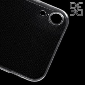 DF Ультратонкий прозрачный силиконовый чехол для iPhone XR
