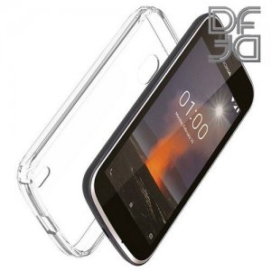 DF Ультратонкий прозрачный силиконовый чехол для Nokia 1